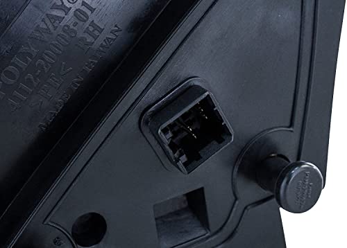 Passenger Side Mirror For (2006 2007 2008 2009 2010) Hyundai Sonata Unpainted Heated Power Operated Right Outside Rear View Replacement Door Mirror - Parts Link #: Hy1321149 #TOP5