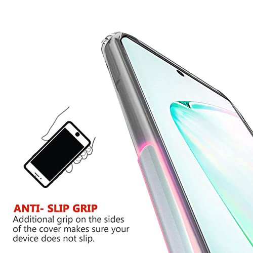 Image of REALCASE TPU Galaxy Note 10 Back Cover, Scratch Resistant Protective Crystal Clear Transparent Bumper Case For Samsung Galaxy Note 10