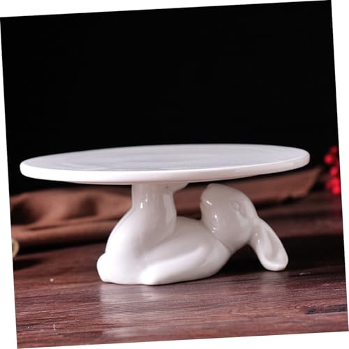Plateau de présentation rustique céramique anti-basculement pour gâteau - 5
