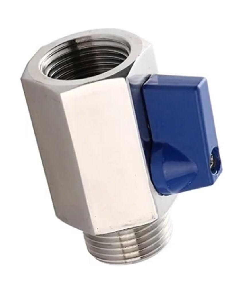 Válvula de bola de 2 vías en acero inoxidable SS304 de 1/2 pulgada con conexión hembra macho