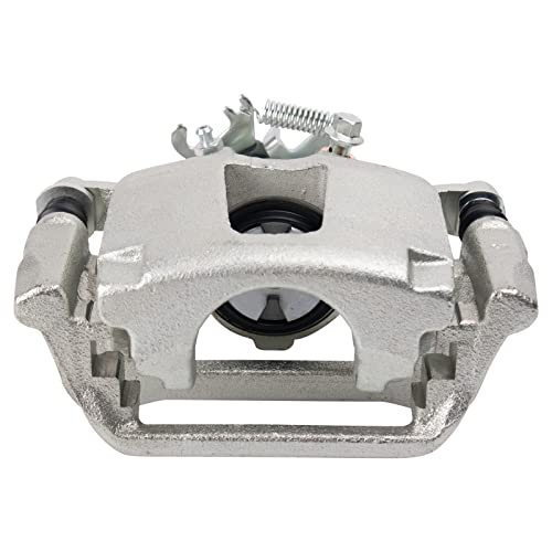 Image of TRQ Rear Brake Pad and Rotor Set Ceramic Rotors Calipers Hoses Compatible with 2009-2010 Toyota Matrix 2012 Matrix