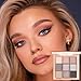 K'APEINE Nude Eyeshadow Palette, 9Colors Matte Shimmer Makeup Palette Neutral Pink Eye Shades High-Pigment Glitter Eyeshadow Makeup with Long-Wearing Formula for Women Daily, Wedding, Parties-LG3