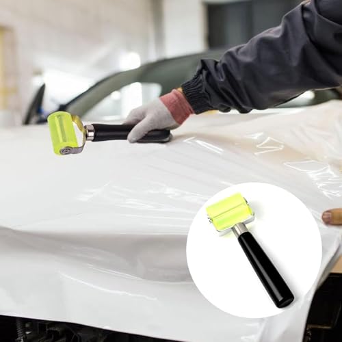 Bamyli 2 Stück Andrückrolle 3 cm und 5 cm, Silikon Andrückrolle Hitzebeständig Gummiwalzen Andrückwalze Hand Rollen für Kantenumleimer und Zum Verschweißen