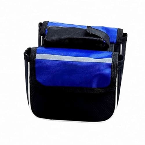 Dinling Bike Bag Bicycle Panniers Waterproof Small Size Front Bar Bike Saddle Bags For Rear Rack With Carrying Handle, Reflective Belt And Large Pockets,16Cm4.5Cm12Cm (Red) #TOP5