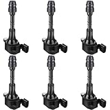 DRIVESTAR 6 Pack Ignition Coil Pack Compatible for 2002-2006 Nissan Altima Murano Pathfinder 2009-2012 Suzuki Equator 2002-2004 Infiniti I35 3.5L 4.0L V6 UF349 C1406 5C1403 5C1793 C1736