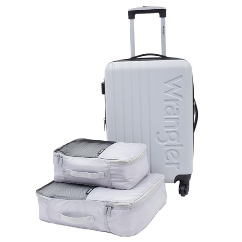 Wrangler Luggage Set Grey 20 Carry On