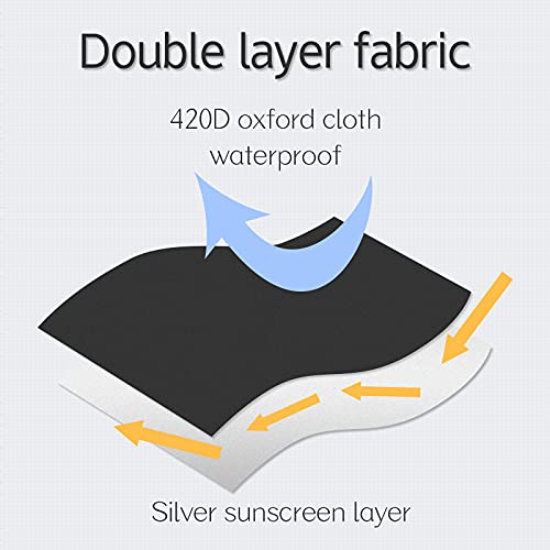 Ruijiu Patio Hanging Chaise Lounge Cover Waterproof 73 Inch Outdoor Hammock Swing Chair Accessories Stand Covers… #TOP3