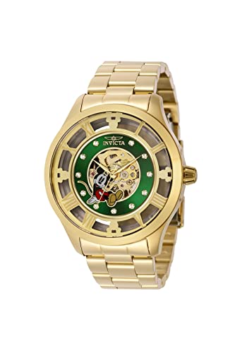 Invicta Men's Disney Limited Edition 45mm Stainless Steel Mechanical Watch, Gold (Model: 41362)