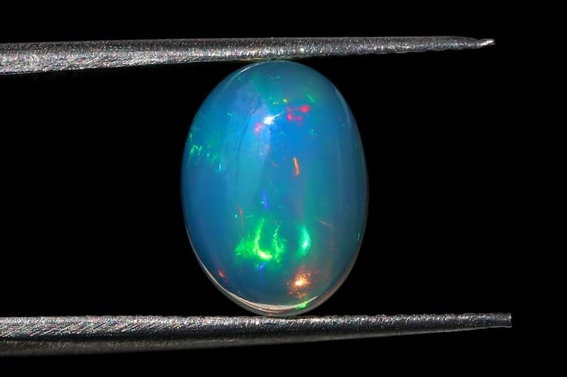 Cabochon opale éthiopienne naturelle multi feu pour faire bijoux - 2