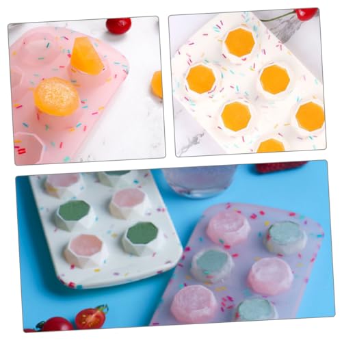 2 Pzas Molde Silicona Para Cubos De Hielo Flexible Creativo miniatura 7
