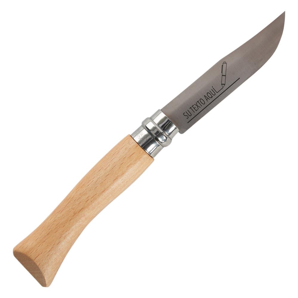 Ocadeau Cuchillo plegable personalizado para hombre - Texto grabado en la hoja - Idea de regalo para cumpleaños, Navidad, Día del Padre, Abuelo - Cuchillo francés icónico personalizado
