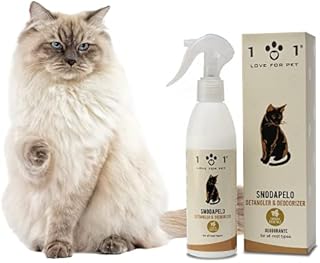 Natural Detangling Spray for Cats, 250 ml - Loosens and Softens Knots - Does not require rinsing - Grooming Spray and Hair Detangler Conditioner - Suitable for all coat types, Linea 101