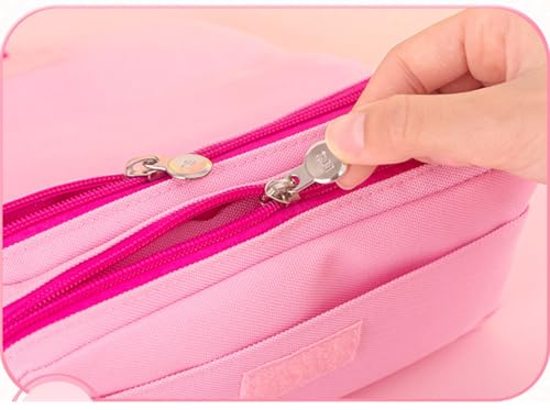 Image of Storio Pencil Box Pouch for School Kids Girls & Boys Aesthetic | Cute Stationary Compass Box Case Organiser | Travel Pouch Organiser