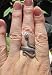 Hiistaring Anillos de serpiente de moda para mujer, anillo de serpiente, estilo...