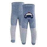 Ewers Polizei-Auto Pomotiv Babystrumpfhose Junge, MADE IN GERMANY, Strumpfhose Jungenstrumpfhose Baumwolle
