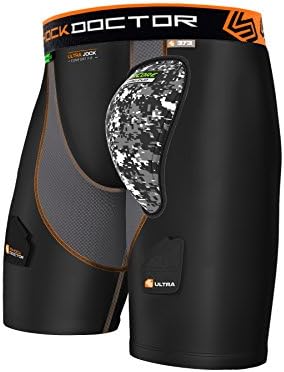 Adult Men Ultra Compression Short with Hard Cup for Hockey and More