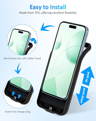 Funda con batería para iPhone 14 Pro de 6000 mAh en color negro 5