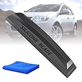 🚗【Professioneller Scheibenreinigung】Der wasserabzieher auto kann mehr als 90% des stehenden Wassers entfernen; im Vergleich zum Handtuch hinterlässt die Verwendung des auto abzieher keine Wasserflecken, ist effizienter und hat weniger Reibung, wodurch Sie Zeit sparen. Ein Silikon Wasserabzieher eignet sich hervorragend zum Entfernen von Wasser, sodass Ihr Auto großartig aussieht.