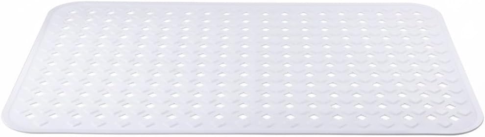 Non Slip Bath Mat for Bathroom Soft PVC Shower Mat with Drain Holes Comfortable Durable Design Perfect