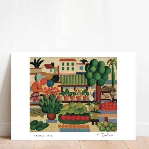 ART PRINT TARSILA DO AMARAL FEIRA II A3 TECA PAPELARIA