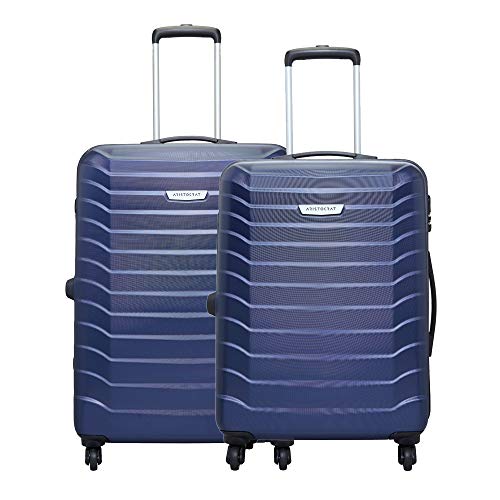 Image of Aristocrat Set of 2 Juke Midnight Blue Polycarbonate Hardsided Luggage Medium & Large (JUKESETD1MIB)