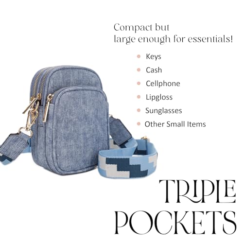 Image of Mali+Lili, Josie Triple Zip Crossbody Bag