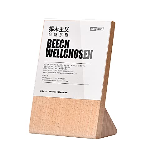 FicesAds Sign Holder, Menu Displays Slanted Sign Stand Price list display QR code Sign for Business