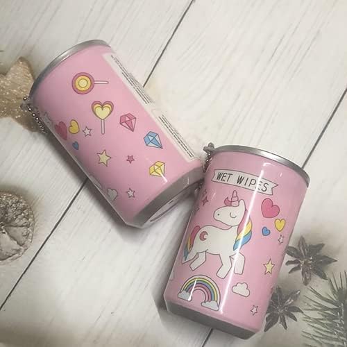 CRAFTHUT Pack of 2 Unicorn Mini Wet Wipe Tissue Cane | Unicorn Wet Wipe Face Tissue For Kids & New Born Baby | Wet Wipe Napkin (Multicolor) 2 PC set-image-49