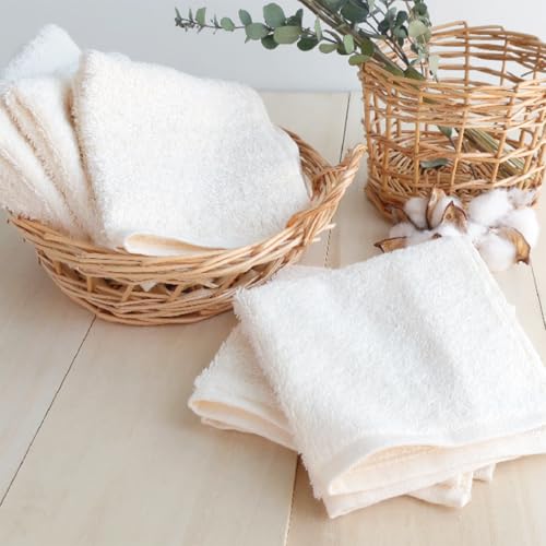 【楽天】ハンドタオル 綿100% 10枚セット オーガニック