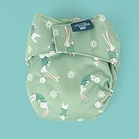 Wasbare luier voor baby's, ophelia, vos, absorberend inzetstuk, geschikt voor baby's van 3 tot 17 kg, waterdichte bescherming voor geboorte, kinderen, herbruikbaar, hygiëne voor baby's