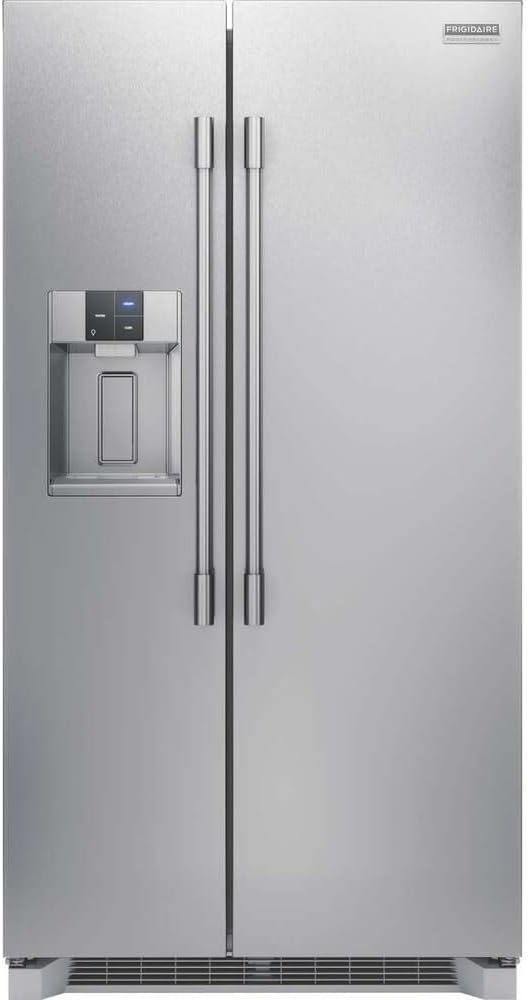 Frigidaire Professional 36 in. 22.3 cu. ft. Counter Depth Side-by-Side Refrigerator in Stainless Steel with CrispSeal Technology