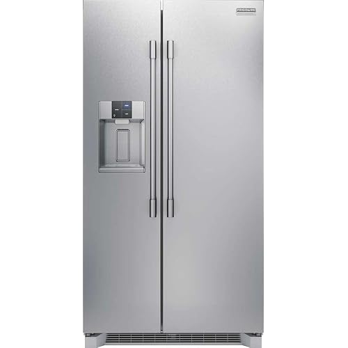 Frigidaire Professional 36 in. 22.3 cu. ft. Counter Depth Side-by-Side Refrigerator in Stainless Steel with CrispSeal Technology