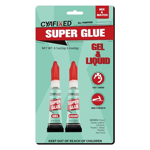 Super Glue Liquid &amp; Gel, Multipack Instant Adhesive for Shoe Sole Repair