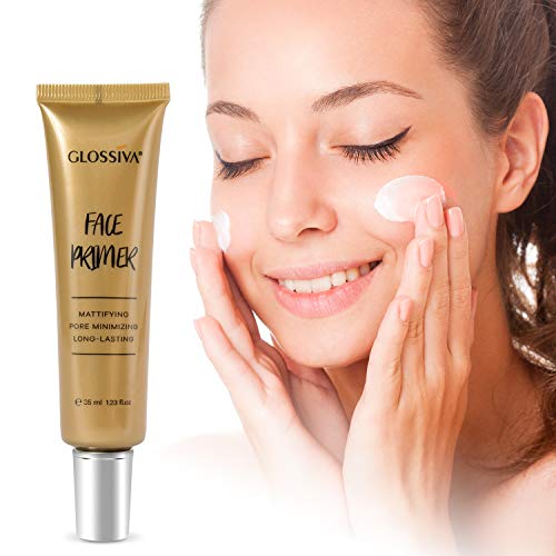 Glossiva Face Primer Matte - Big Pores Perfect Cover, Skin Flawless and Glowing, Long Lasting Makeup's Staying- Nourishes & Moisturizes, Suitable for All Skin Types 35ml