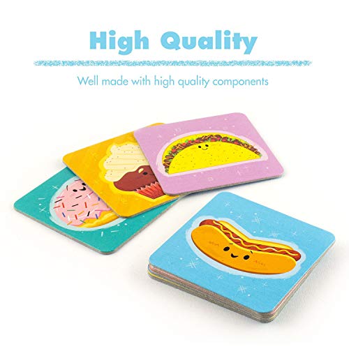 Ravensburger 20357 4 Foodie Favorites Memory Game For Boy & Girls Age 3 & Up! - A Fun & Fast Food Matching Game #TOP3