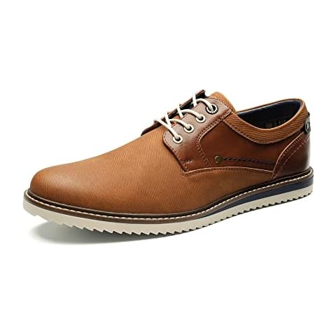 Bruno Marc Herren Schn?Rhalbschuhe Klassischer Business Anzugschuhe BRAUN 42 SBOX2213M-E Cover