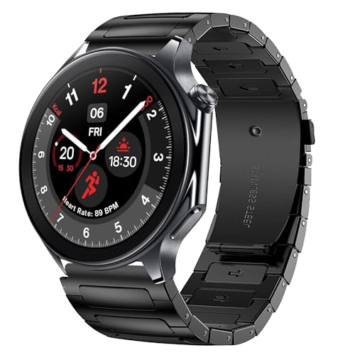 Bracelet OnePlus Watch 3 acier inoxydable maillons pleins haute finition
