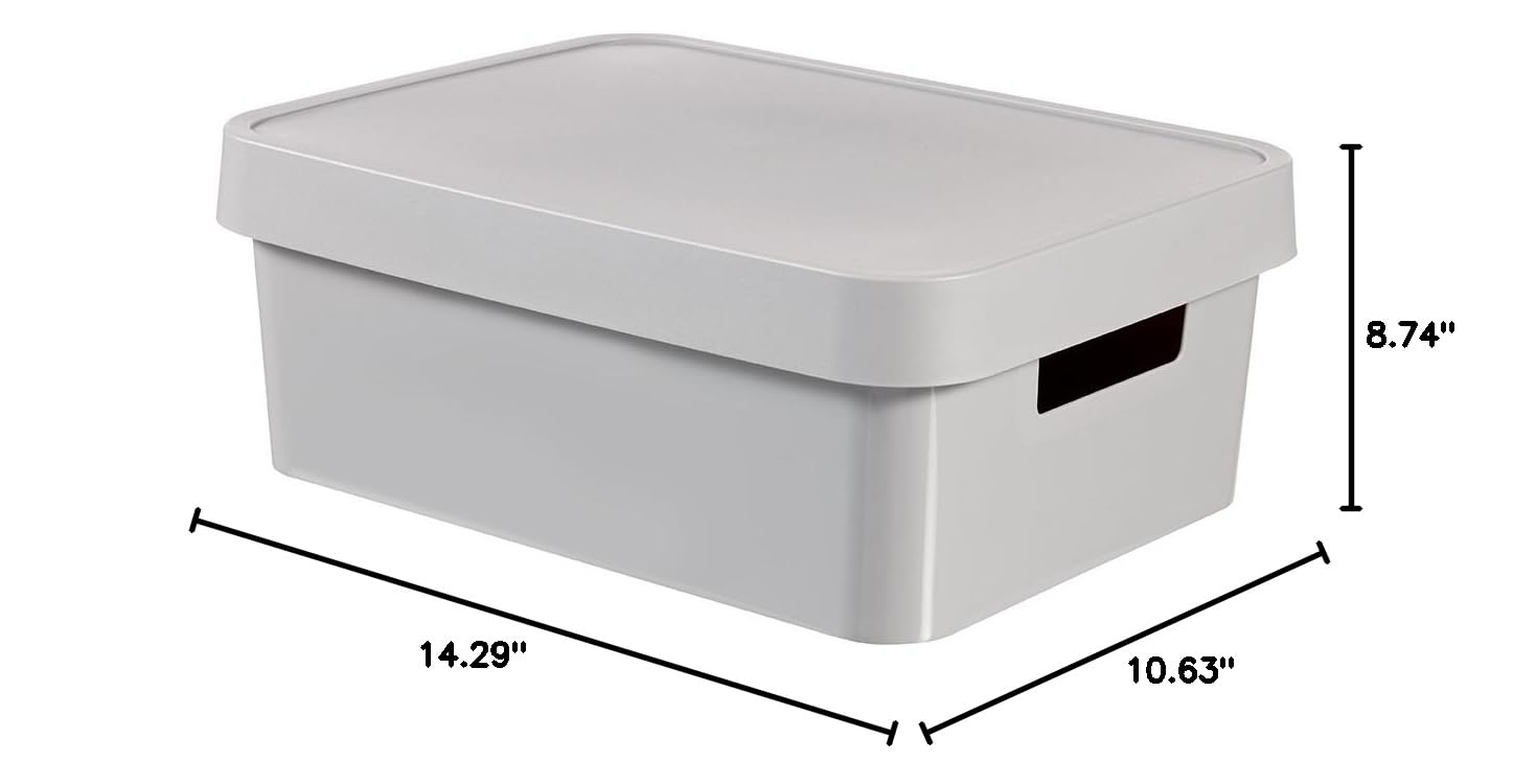 Curver 04752-099-00 Infinity Plastic Storage Box with Lid 36 3 x 27 x 22 2 cm 11 L — view 16