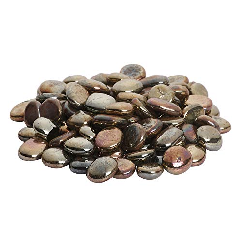 Ercole® Glossy Finish Decorative Shiny Glass Pebbles for Aquarium Vase Filler Home Outdoor & Garden Decoration (Fire Brown, 5 Kg) (B08W2DK4ZR) Amazon Price History, Amazon Price Tracker