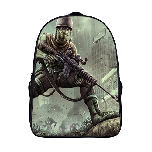 Sac à dos scolaire enfants ados Doomsday grand volume fille garçon
