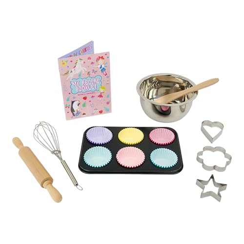 Floss and Rock Rainbow Fairy 10 Piece Baking Set, Box Measures 13.3-inches Length, Baking Tools Sets, 49P6061