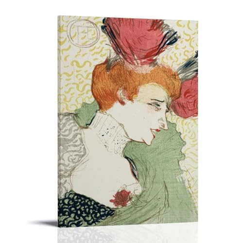 Cadre Toulouse-Lautrec Buste De Mademoiselle Lender cadeau idéal passionnés d'art 30x45cm