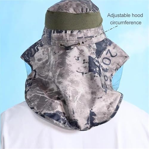 Sombrero de camping con red mosquitera ideal para tus días de pesca al aire libre 7