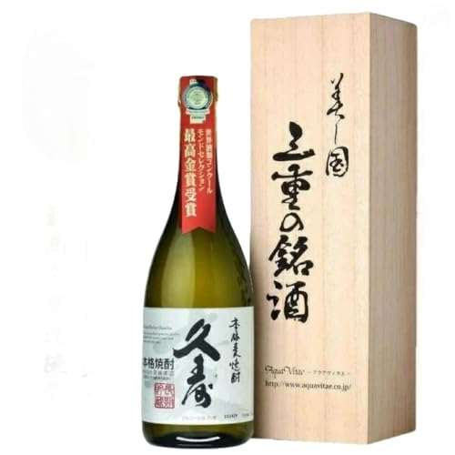 美し国三重の本格麦焼酎金選 久寿(クス)白札25度 720ml×1本 桐箱入り