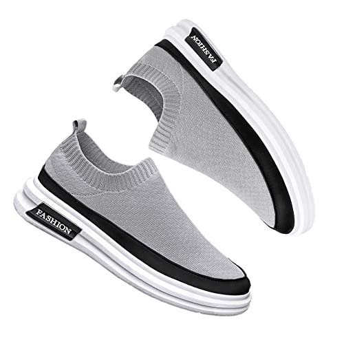 Men's Slip on Casual Walking Sneakers,Fashion Comfort Mesh Socks Breathable Lightweight Sport Loafer Shoes