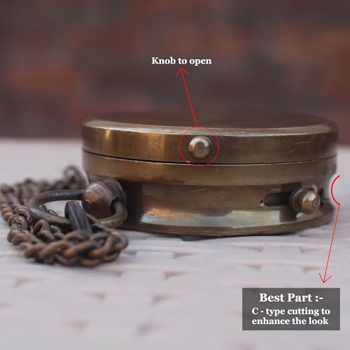 Brújula de latón personalizada con grabado Joshua 1:9 miniatura 7