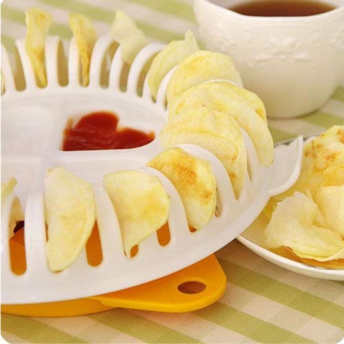Kitchen Microwave Apple Potato Vegetable Crisp Chip Slicer Maker
