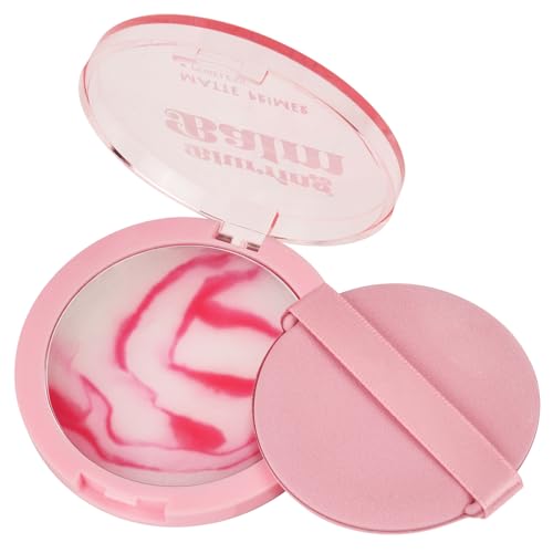 LOPHE Cipria da Viso, Compatta in Gel Effetto Naturale, Candy Bella Fissante, Sottile e Traspirante, Polvere Opacizzante Rosa