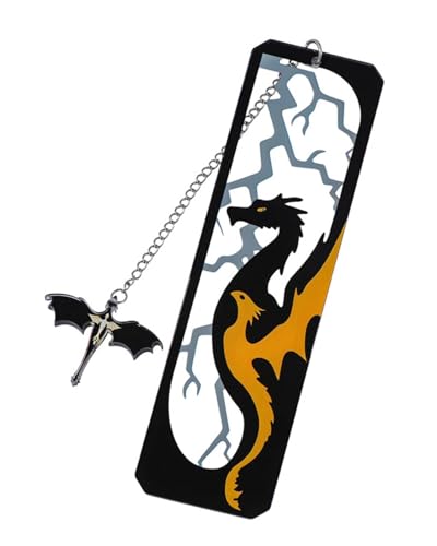 ZAMXHUG 1 pieza Dragón Marcapaginas En Oro Negro Marcapáginas de dragón marcadores de libros para Amantes De Los Libros, Accesorios, Familias Y Entusiastas De La Lectura