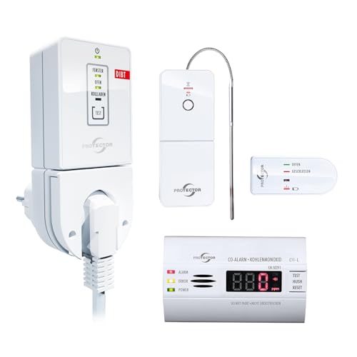 PROTECTOR AS-7020, Funk Abluftsteuerung mit DIBT Zulassung - Der sichere Funk Fensterkontaktschalter - erweiterbar mit Funk-Ofen und/oder Rollladen-Sender + CO Melder PROTECTOR AS-7020, Funk Abluftsteuerung mit DIBT Zulassung - Der sichere Funk Fensterkontaktschalter - erweiterbar mit Funk-Ofen und/oder Rollladen-Sender + CO Melder